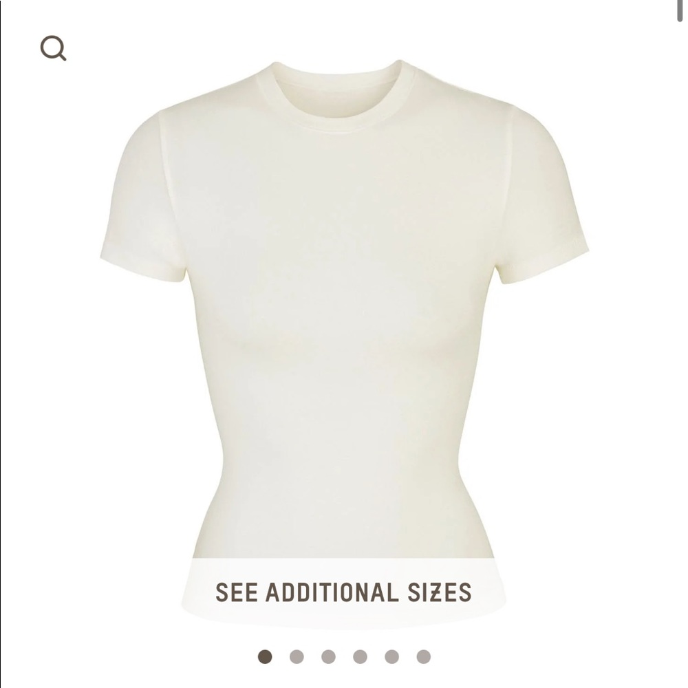 SKIMS Cotton Jersey T-Shirt Bone